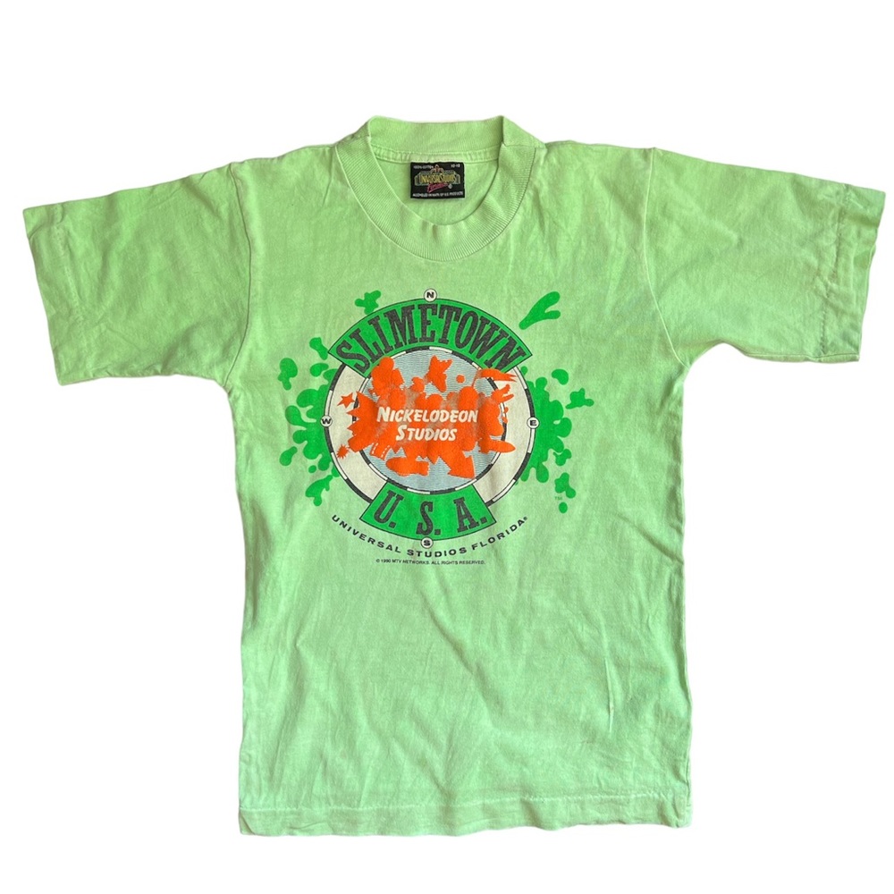 Vintage Nickelodeon Studios Slimetown kids shirt, youth 10-12 medium